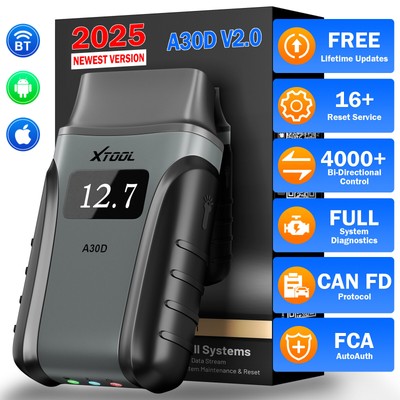 XTOOL A30D 2.0 OBD2 Diagnosegerät KFZ Auslesegerät Bluetooth Scanner ALLE SYSTEM