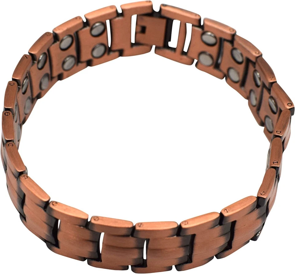 Pulsera magnética de cobre puro - Pulseras magnéticas de cobre para hombre y mujer Foto 2 de 4