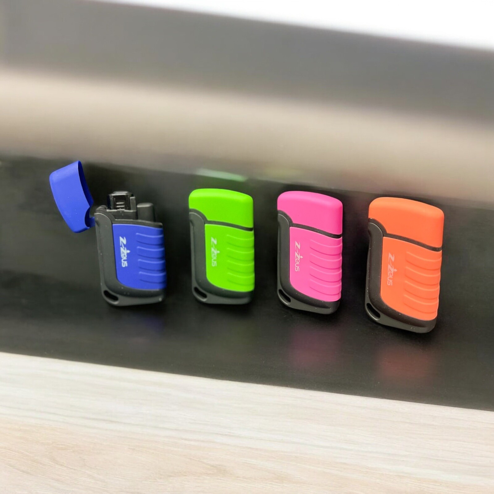 Z -Zeus windproof refillable butane torch lighter (4 Counts)