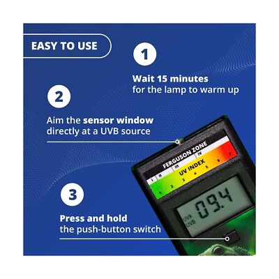 Solarmeter Model 6.5R Reptile UV Index Meter, Handheld Digital