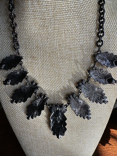 Baublebar Necklace White Rhinestones Flower Design 9 in Clasp Fashion Glamour Vt - Picture 4 of 9