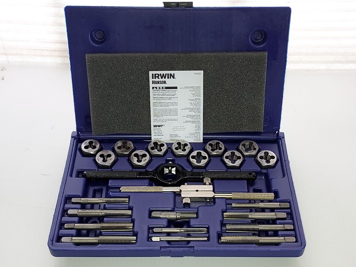Irwin Hanson 24 Piece Tap and Die Set Fractional SAE 24614 Irwin Hanson 24 Piece Tap and Die Set Fractional SAE 24614