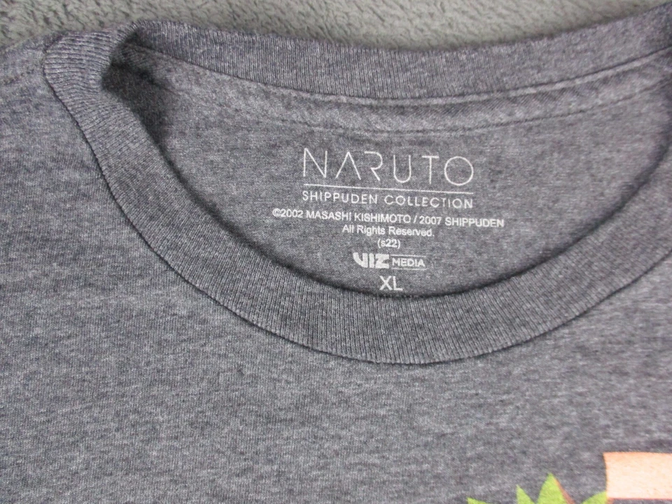 Naruto Shippuden Youth Shirt Extra Large  Ripple Junction Gray Short Sleeve - Image 3 of 4