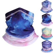 UV Protection Face Mask Neck Gaiter Windproof Scarf Colorful Bandana Balaclava
