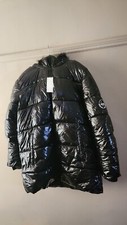 Just Hype Ladies Puffer Black Jacket,size Uk 16