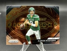2023 Panini Prizm Fireworks #F-7 Aaron Rodgers New York Jets