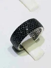 2Ct Round Cut Lab-Created Black Spinal Engagement Ring 14K White Gold Plated