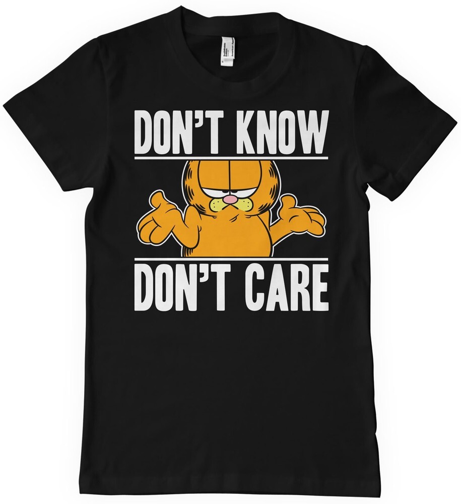 Футболка Garfield Dont Know Dont Care черного цвета