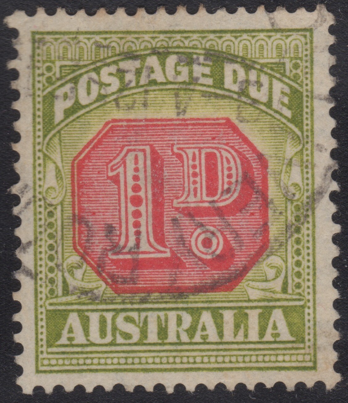 1938 1d bicolour Postage Due CofA, used eBay