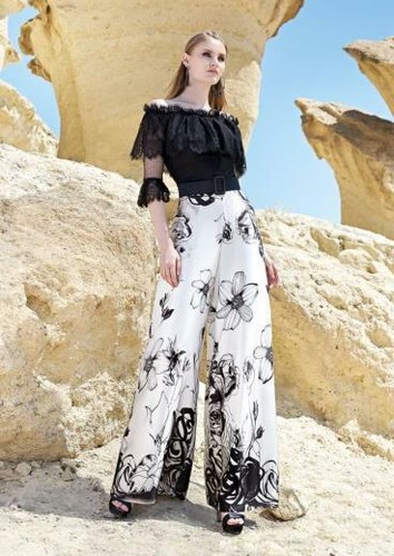 Elegante completo 2 pezzi top e pantaloni – RossettiFashion.com