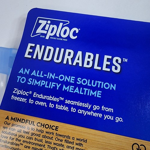 Ziploc Endurables Large Pouch Half Gallon 64 fl oz Reusable Silicone New 8.6x9 - Picture 10 of 12
