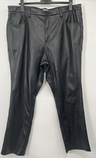 Good American Women's High Rise Better Than Vegan Leather Jeans Pants Size 20