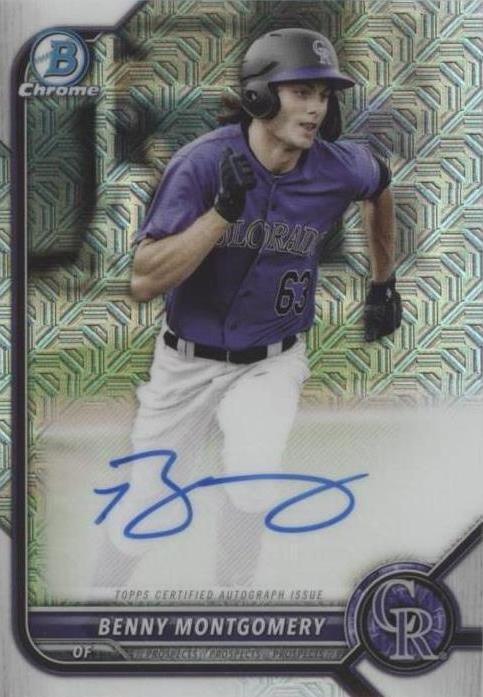 2022 Bowman - Benny Montgomery #BMA-BM - 1 of 1
