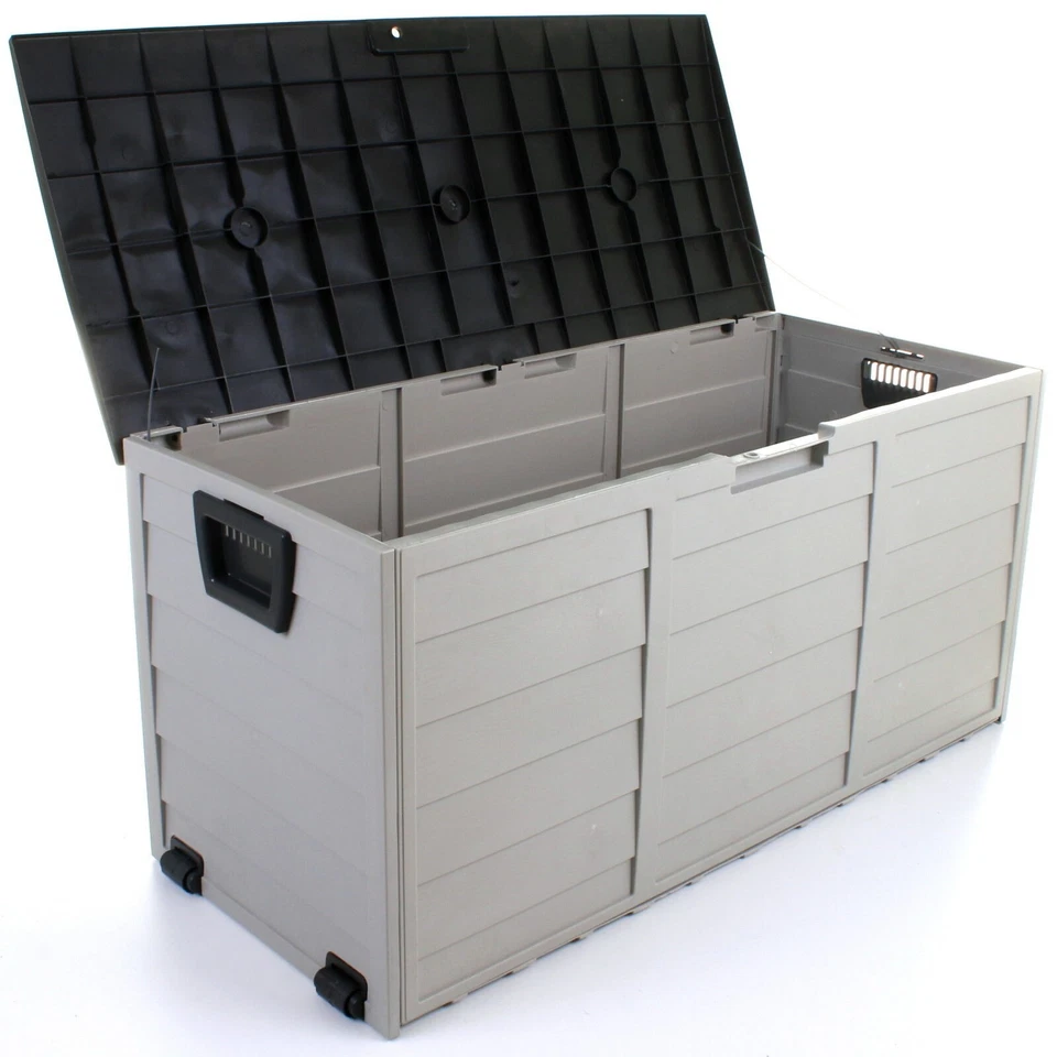 Outdoor Garden Storage Chest Cushion Box Waterproof 290L Waterproof Chest Shed - Image 2 of 4