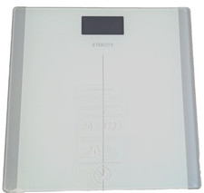 Etekcity Digital Bathroom Scale with Glass Step-On Technology Silver 400 lbs
