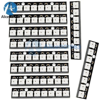 10PCS 8-bit WS2812 5050 RGB LED built-in full-color driver development board #iw