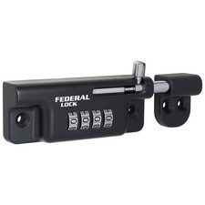 Federal Lock 4 Digit Combination Sliding Bolt Lock Keyless - Premium Security