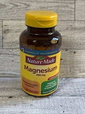 Nature Made Magnesium - 250 mg Tablets - 300 Count - Nerve, Heart, Bone Support