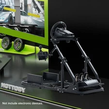 Hottoby Racing Simulator Cockpit Adjustable Foldable Fits Logitech Thrustmaster