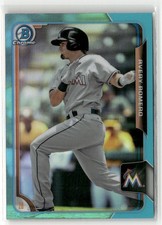 2015 BOWMAN DRAFT #176 AVERY ROMERO CHROME BLUE SKY REFRACTORS MIAMI MARLINS