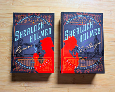 Anaconda Arthur Conan Doyle Sherlock Holmes Gesammelte Werke 2 Bände gebunden