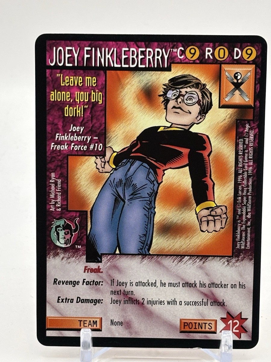Wildstorms CCG Joey Finkleberry Savage Dragon Rare Card Image