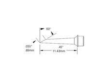 Metcal SMC-7HF6009S - Cartridge, Hoof, 0.89mm, 60 Degree