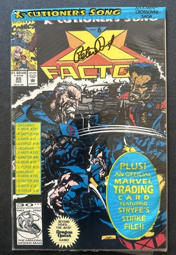 X-Factor #85 1992 (NM-) Signed By Peter David W/COA! - Picture 2 of 6