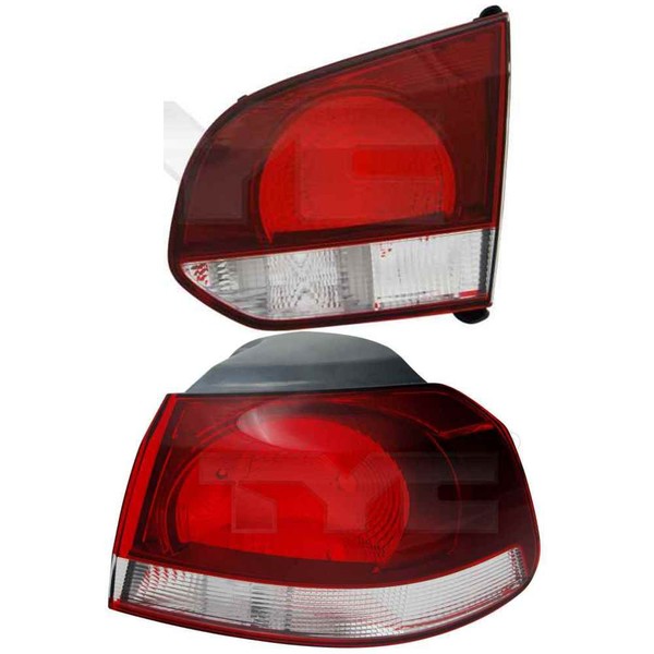 Heckleuchten RüCkleuchten Set Rechts Innen + AußEn FüR VW Golf VI 5K1-image