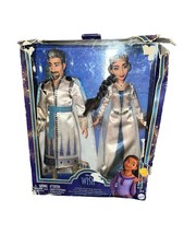 Disney Wish King Magnifico Queen Amaya of Rosas 2 Posable Dolls Damaged Box