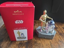 Hallmark QXI7335 Star Wars Storyteller C-3PO and R2-D2 Ornaments -...