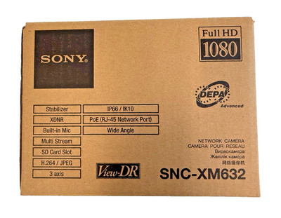 Sony SNC-XM632 Security Camera HD Outdoor Minidome Full 1080p