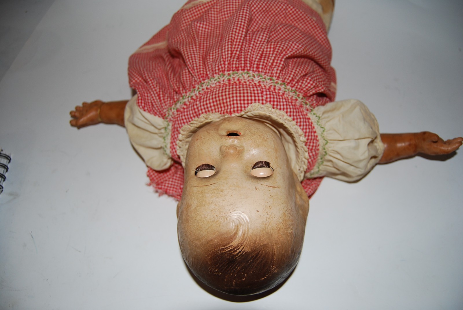 Rare Sleepy Eyes Vintage Horseman 1930s-40s  Babydoll Composite w/ Clothing