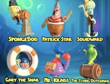 The SpongeBob Movie Burger King 2025 Kids Meal 6 Toys Full Set SEALED BRAND NEW