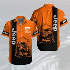 Personalized Name Love Jeep All Over Printed, Autocycle Jeep Hawaiian Shirt