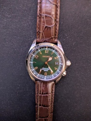 Seiko Alpinist SARB017 Automatic Green Dial Brown Leather Men's Watch