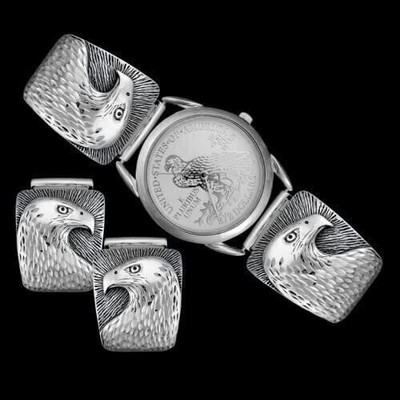 Diamond Cut Proud Bald Eagle Watch