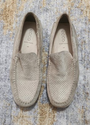 Ecco Men's Classic Moc Loafers Taupe Suede Size 44