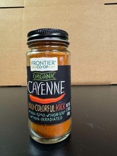 Frontier Co-Op Organic Cayenne Pepper Spice 1.70 oz Glass Jar Non-GMO