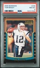 2000 BOWMAN #236 TOM BRADY ROOKIE RC PSA 8