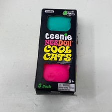Schylling NeeDoh Teenie Cool Cats 3-Pack 1.5" Multicolor