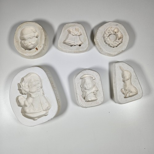 Set Of 6 TAG Slip Molds Vintage Ceramic Christmas