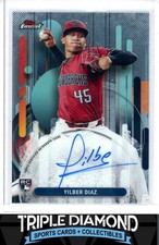 2025 Topps Finest Yilber Diaz Rookie Autograph Auto Diamondbacks N17