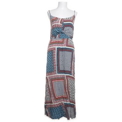 Lk & Jnsdew, Maxikleid, Größe: M, Blau/Mehrfarbig, Viskose, Medaillon #tAw
