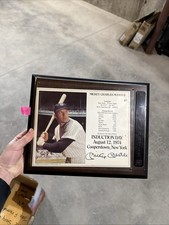 1/1974 Mickey Mantle Autographed Induction Day Plaque New York Yankees 1 Of 1974
