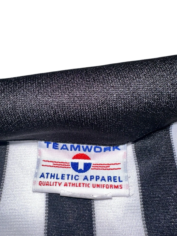 Camisa de árbitro ropa deportiva de trabajo en equipo vintage 1/4 cremallera XL hecha en EE. UU. Foto 3 de 4
