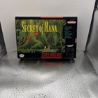 Secret Of Mana (Super Nintendo SNES) Amazing Shape w/ Map Book ! No Manual.