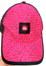 Quiksilver Baseball cap, black mesh back with Adjustable strap EUC