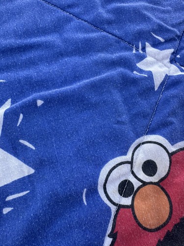 Vintage 90s Elmo Sesame Street Throw Blanket Sports Soccer Basketball Baseball - Picture 4 of 9