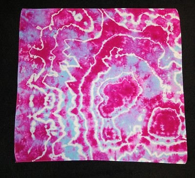 *BOGO* Hot Pink, Blue And Purple Geode Ice Dye Tie Dye Bandana